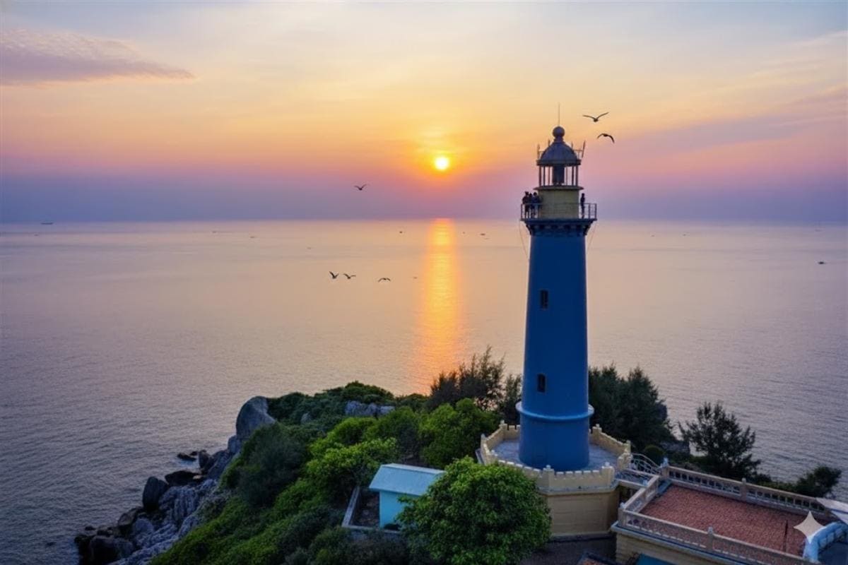 Bình minh trên Mũi Điện.